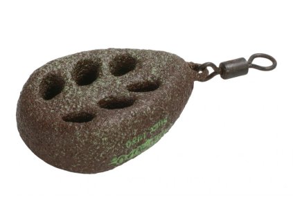 FLAT- Olověné krmítko krátké s obratlíkem (D.GREEN) - 80 g - 1 ks