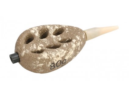 FLAT- Olověné krmítko krátké s protektorem (SAND) - 100 g - 1 ks