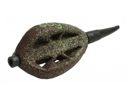 WING- Olověné krmítko krátké s protektorem (D.GREEN) - 100 g - 10 ks