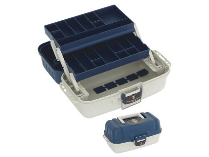 BOX - Kufřík  A002 BLUE (modro-bílý) (38 x 20 x 18 cm)