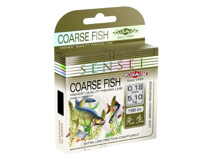 Vlasec - SENSEI COARSE FISH 0.22 mm - 150 m Nosnost : 6.50kg 1 cívka