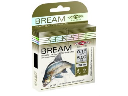 Vlasec - SENSEI BREAM 0.10 mm - 30 m Nosnost : 2.10kg 1 cívka