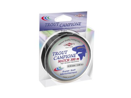 Vlasec - TROUT CAMPIONE MATCH  018 BLACK 300M Nosnost : 3.00kg 1 cívka