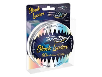Šokový vlasec - TERRITORY SHOCK LEADER 0.55MM/45LBS 80M / CLEAR (bílý)