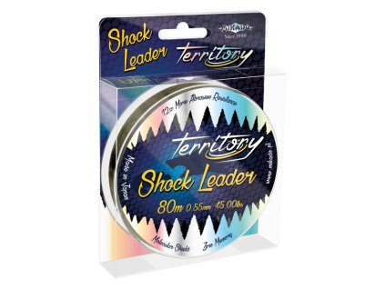 Šokový vlasec - TERRITORY SHOCK LEADER 0.55MM/45LBS 80M / GREEN (zelený)