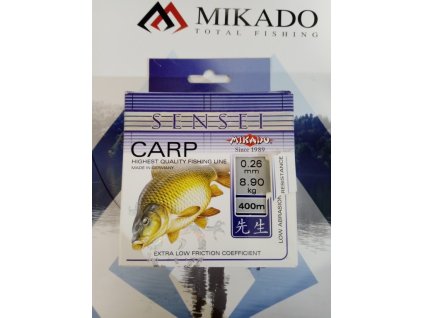 Vlasec - SENSEI CARP 0.26 mm - 400 m Nosnost : 8.90kg 1 cívka