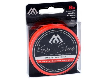 Pletená šňůra - KENDO SHINE ORANGE 0.16mm\13.84kg\10m - 1 cívka