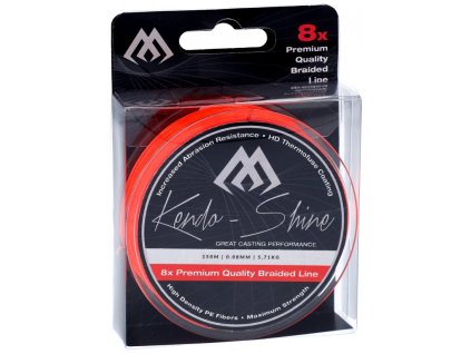 Pletená šňůra - KENDO SHINE ORANGE 0.14mm\11.75kg\150m - 1 cívka
