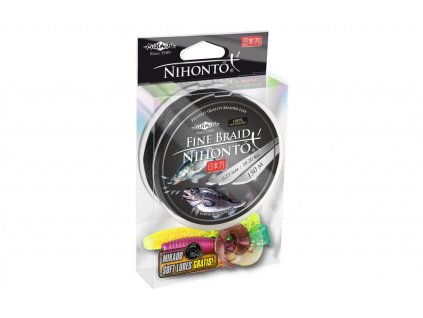 Pletená šňůra - NIHONTO FINE BRAID  006 černá 150M Nosnost : 3.25kg