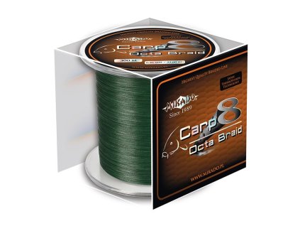 Pletená šňůra - CARP OCTA BRAID 018 Zelená 1200M  Nosnost: 16.40 kg