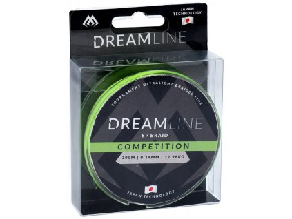 Pletená šňůra - DREAMLINE FLUO GREEN 0.16mm\15.54kg\300m - 1 cívka