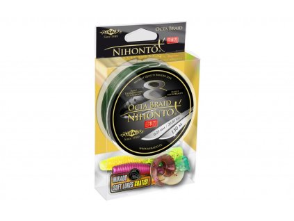 Pletená šňůra - NIHONTO OCTA BRAID  026  150M Zelená Nosnost: 22.60 kg