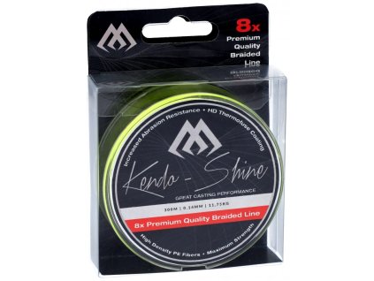 Pletená šňůra - KENDO SHINE YELLOW 0.20mm\19.86kg\300m - 1 cívka