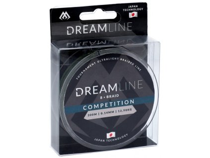 Pletená šňůra - DREAMLINE GREEN 0.14mm\12.98kg\300m - 1 cívka