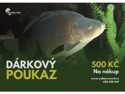 Vánoční poukaz pro rybáře 500 Kč