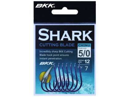 Háček - BKK - SHARK CHINU s lopatkou vel. 6 BN černý nikl CUTTING BLADE - 10 ks