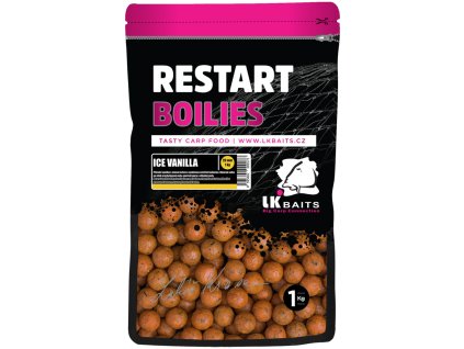 LK BAITS RESTART BOILIES ICE VANILLA