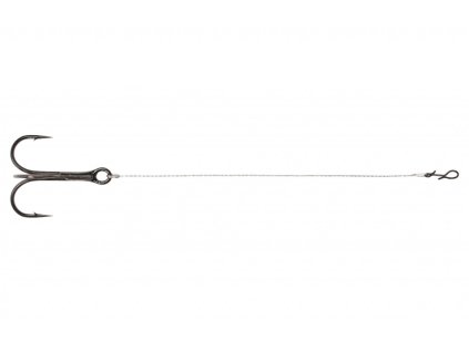 DOZBROJKA  Ocel Stinger s klipem 11cm x 14kg / trojháček č.1/0 - bal.2ks