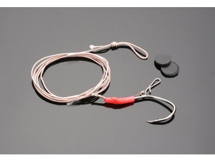 Návazec - INTRO CAT SET5 „PELLET RIG / EEL” 120 cm háček: 2/0 + klip, nosnost 100kg - 1 ks