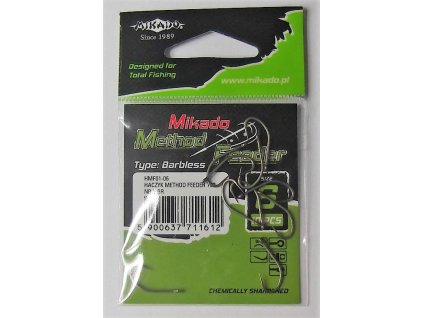 Háčky - METHOD FEEDER 702 (bez protihrotu) vel. 8 BR (hnědý) - 10 ks
