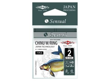 Háčky SENSUAL - CHINU WITH BARBS 4 BN Očko - 8 ks