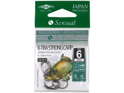 Háčky SENSUAL - X-TRA STRONG CARP vel. 6 DB očko - 10 ks