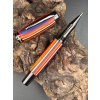 Dřevěné kuličkové pero WoodenFish L - barevná dýha gun metal