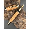 Dřevěné plnící pero WoodenFish L - zebrano zlaté