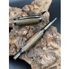 Dřevěné kuličkové pero WoodenFish S - barevná dýha gun metal