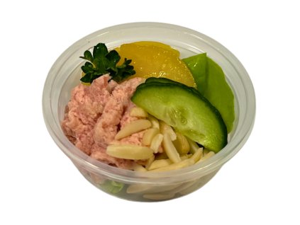 šunková pěna s broskví