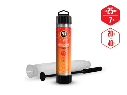 Pančucha Delphin PVA n´tastic TUBA+TĹK / 7m - 25mm  / Pomaly rozpustná