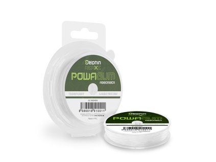 Delphin REAXE PowaGUM Absorber Číra (rozmer 0.6mm/4kg/10m)