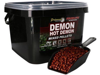Starbaits DEMON HOT DEMON PELLETS MIXED 2KG