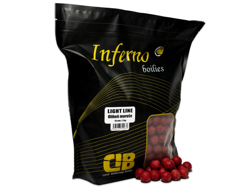 Carp Inferno Boilies Light Line  20mm/3kg Oliheň - Moruša, 20mm, 3 kg