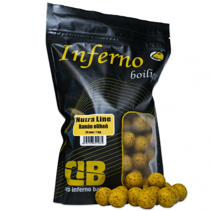 Carp Inferno Nutra Line Banán-Oliheň Banán - Oliheň, 24mm, 1 kg