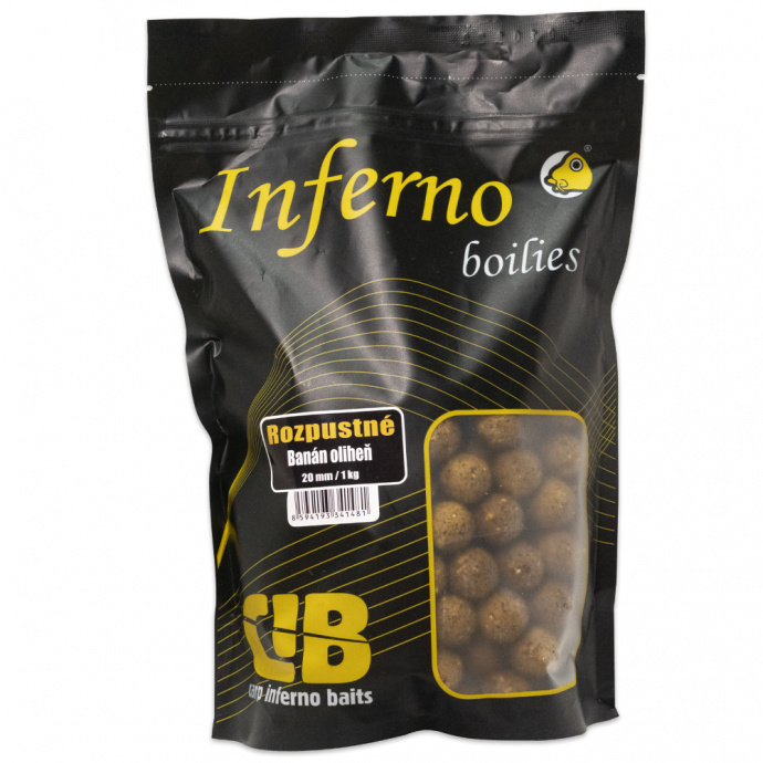 Carp Inferno Nutra Line Rozpustné Banán - Oliheň 20mm Banán - Oliheň, 20mm, 1 kg