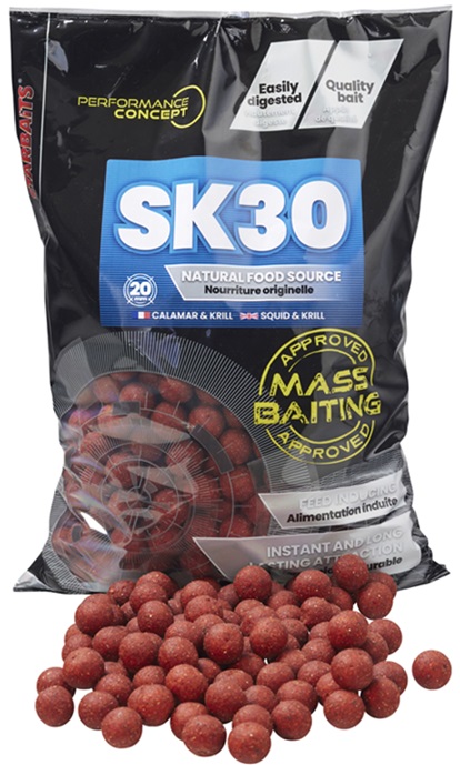 STARBAITS Mass Baiting Boilies SK30 3kg 20mm