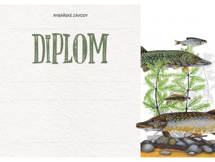 diplom pro rybářské závody - štiky