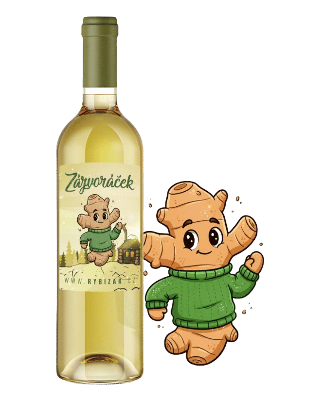 Zázvoráček ovocné víno ze zázvoru a citrusů