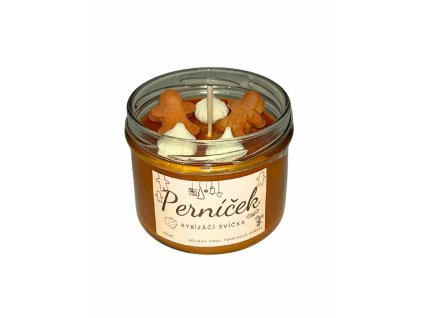 Sójová svíčka - Perníček  Ručně vyráběná svíčka ze sójového vosku 150 ml