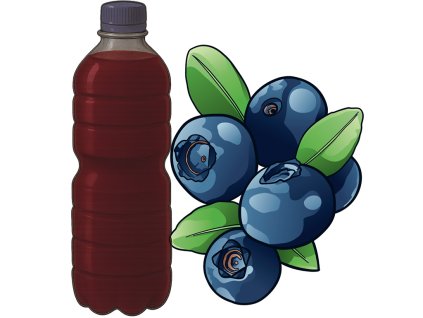 Borůvčák 1,5l (PET lahev)  z lesních borůvek 11,5% alk.