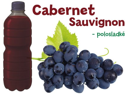 Cabernet Sauvignon 1,5l (PET lahev)  polosladké 12,5% alk.