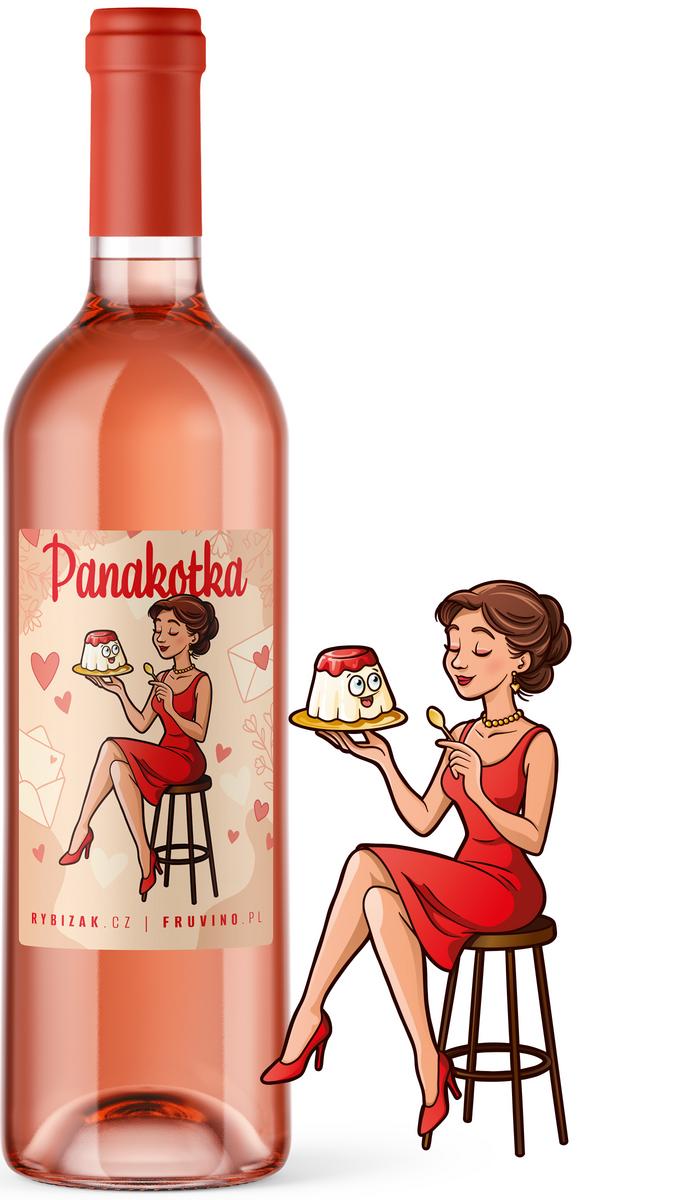 Panakotka 0,75l  Jahodový speciál s panna cottou 11% alk.