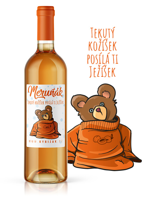 Tekutý kožíšek posílá ti ježíšek  Meruňák ve skle 0,75l