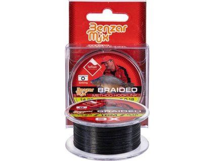 Benzár – Braided Method Hooklink – Čierna – 0,10 mm