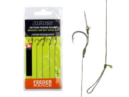 Nevis – Hotový method feeder náväzec Round Hook – veľ. 8