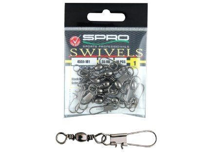 Spro – Barrel Swivel + Interlock Snap – Veľ. 14