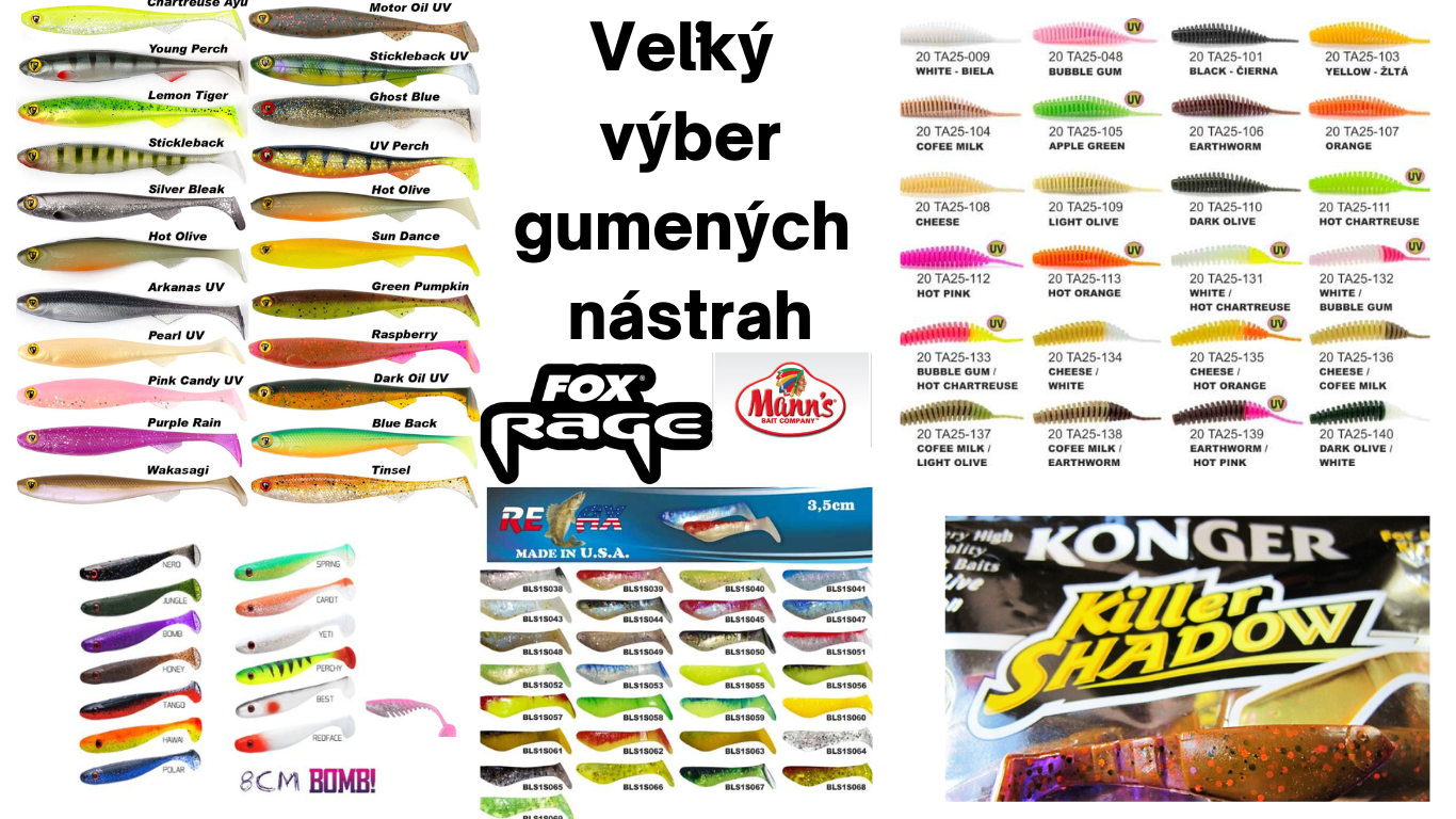 Gumené nástrahy - Fox range