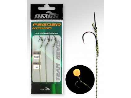 Nevis Feeder hotový nadväzec s tŕňom na šnúrke 15lbs 6
