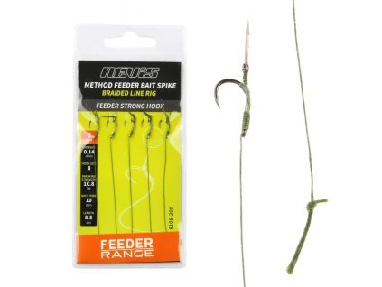 Nevis feederový pletený nadväzec s nástrahovým tŕňom